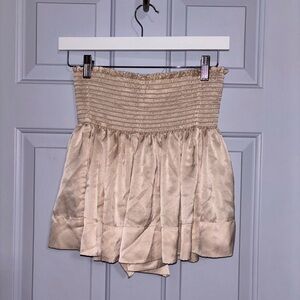 Koch Elegant Cream Pleated Skirt